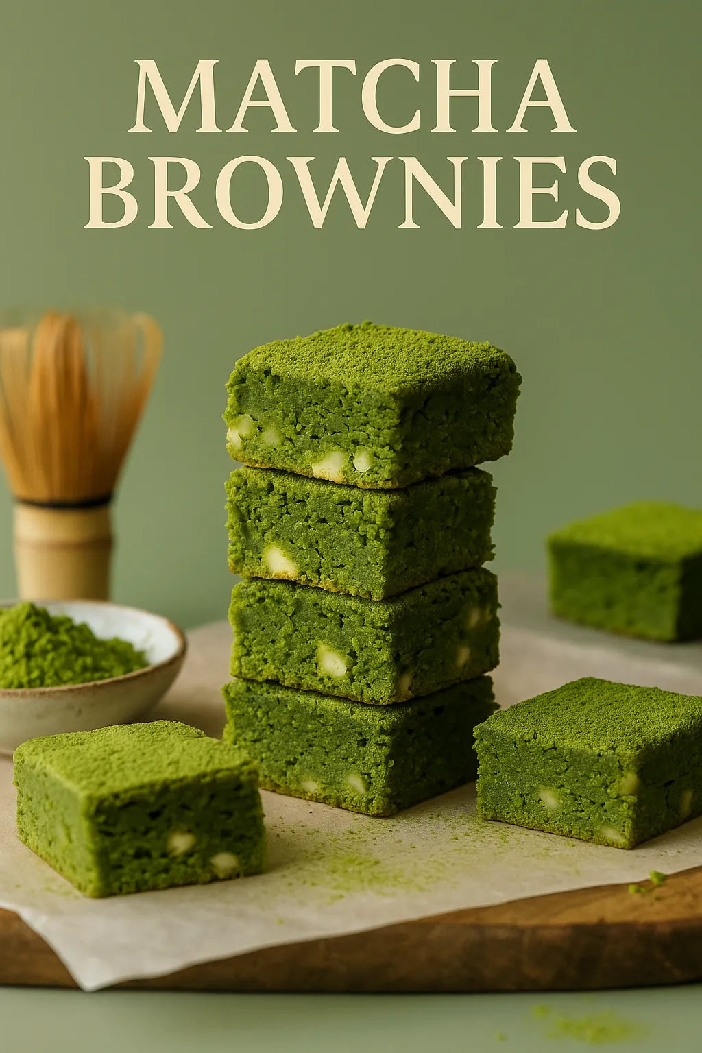 Matcha Brownies Recipe – Fudgy, Green, and Unforgettable