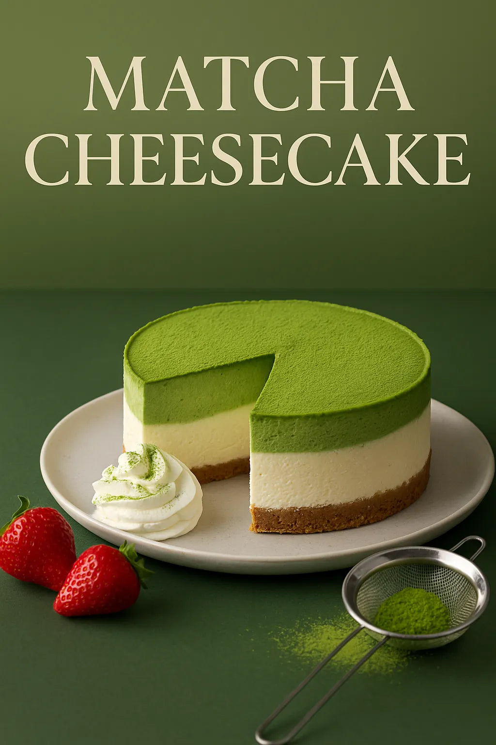 Matcha Cheesecake Recipe – Creamy, Earthy, and Irresistible