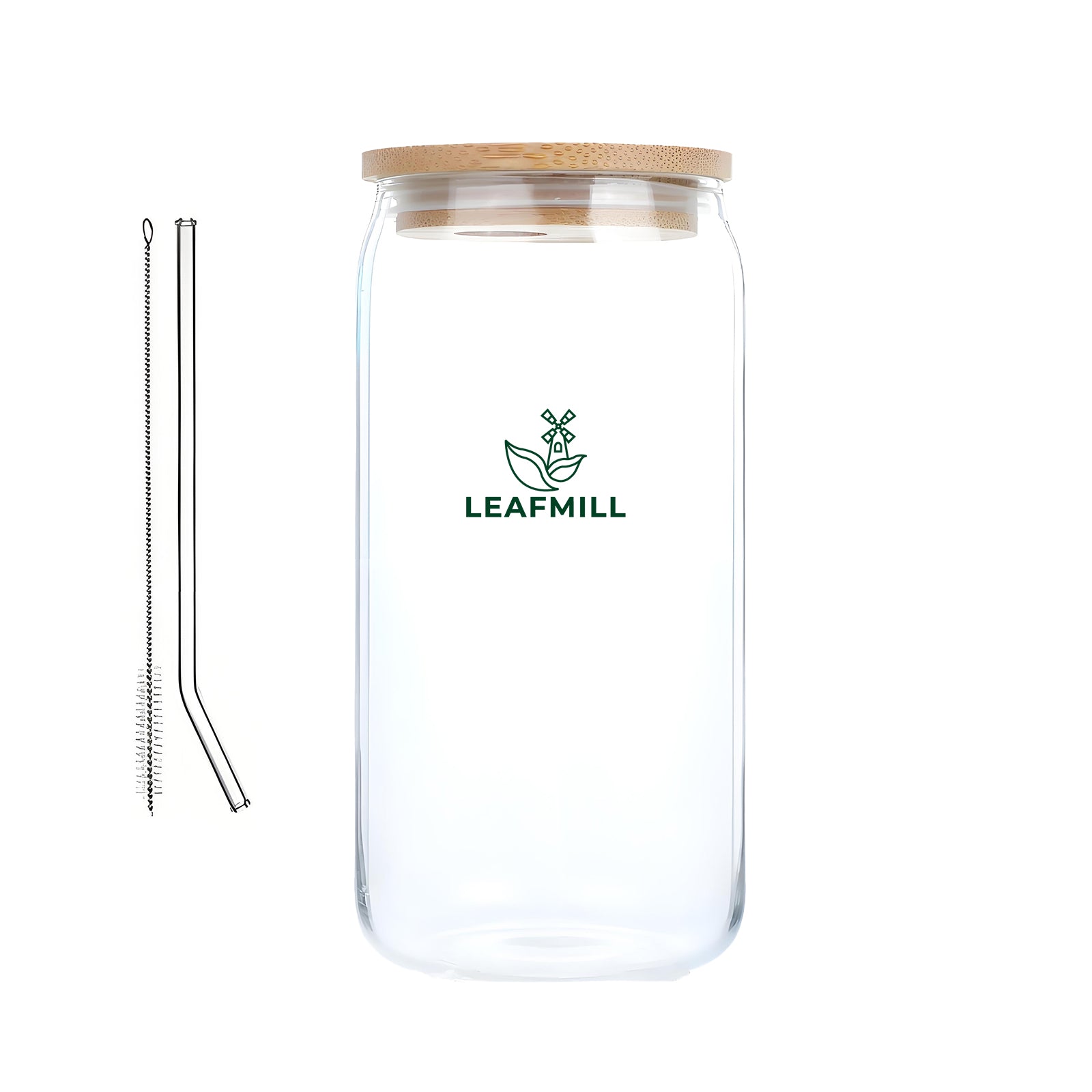 Leafmill 500ml Borosilicate Coke-Style Glass Cup-1