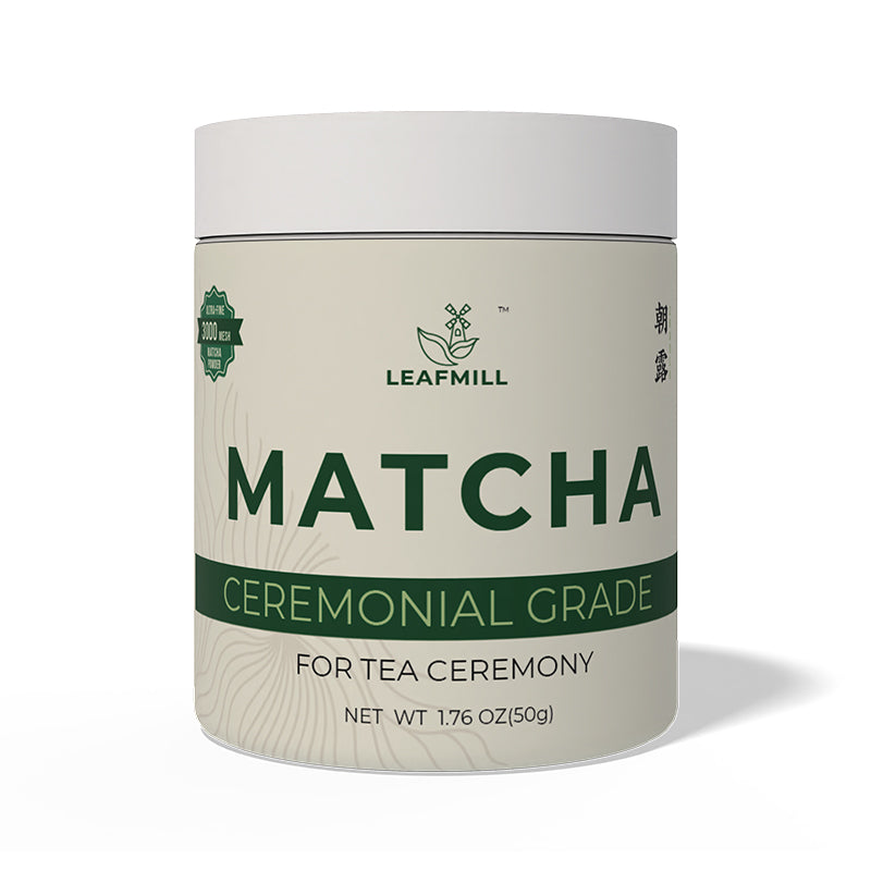 Leafmill matcha ceremonial grade matcha powder – 50g tin for tea ceremony and daily rituals