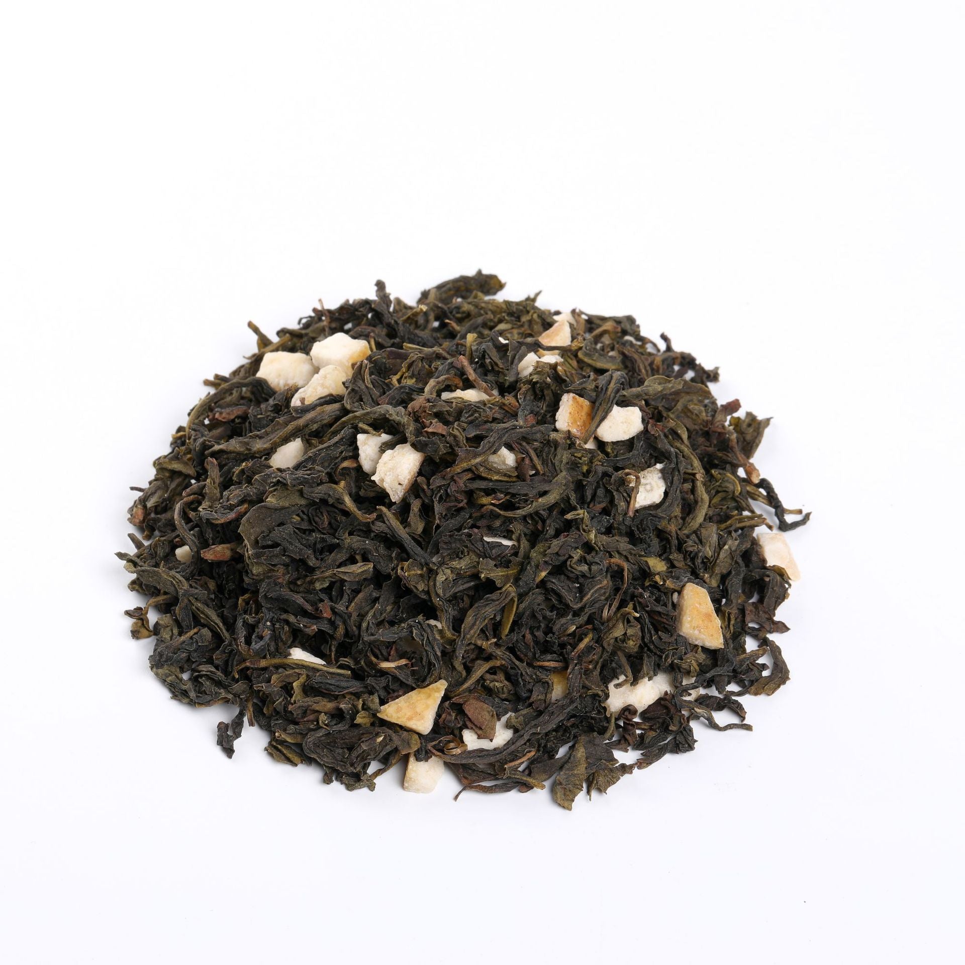 Individual pyramid tea bags of yuzu oolong cold brew tea