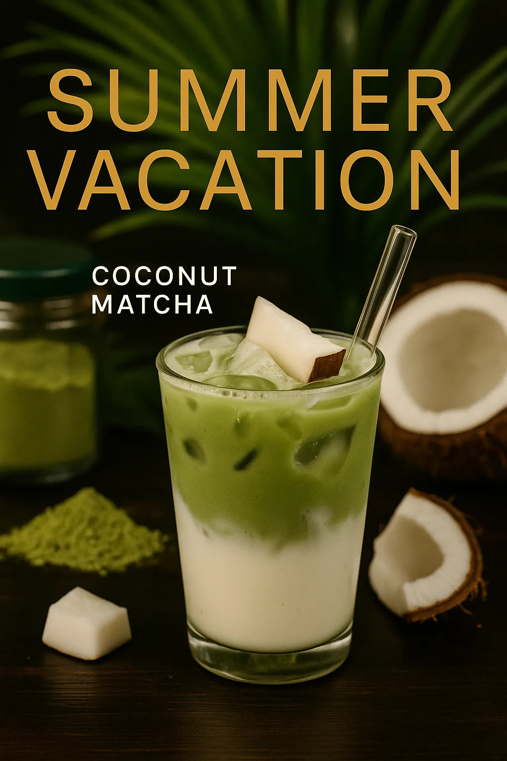 Coconut Matcha Latte Recipe – A Creamy, Tropical Matcha Treat