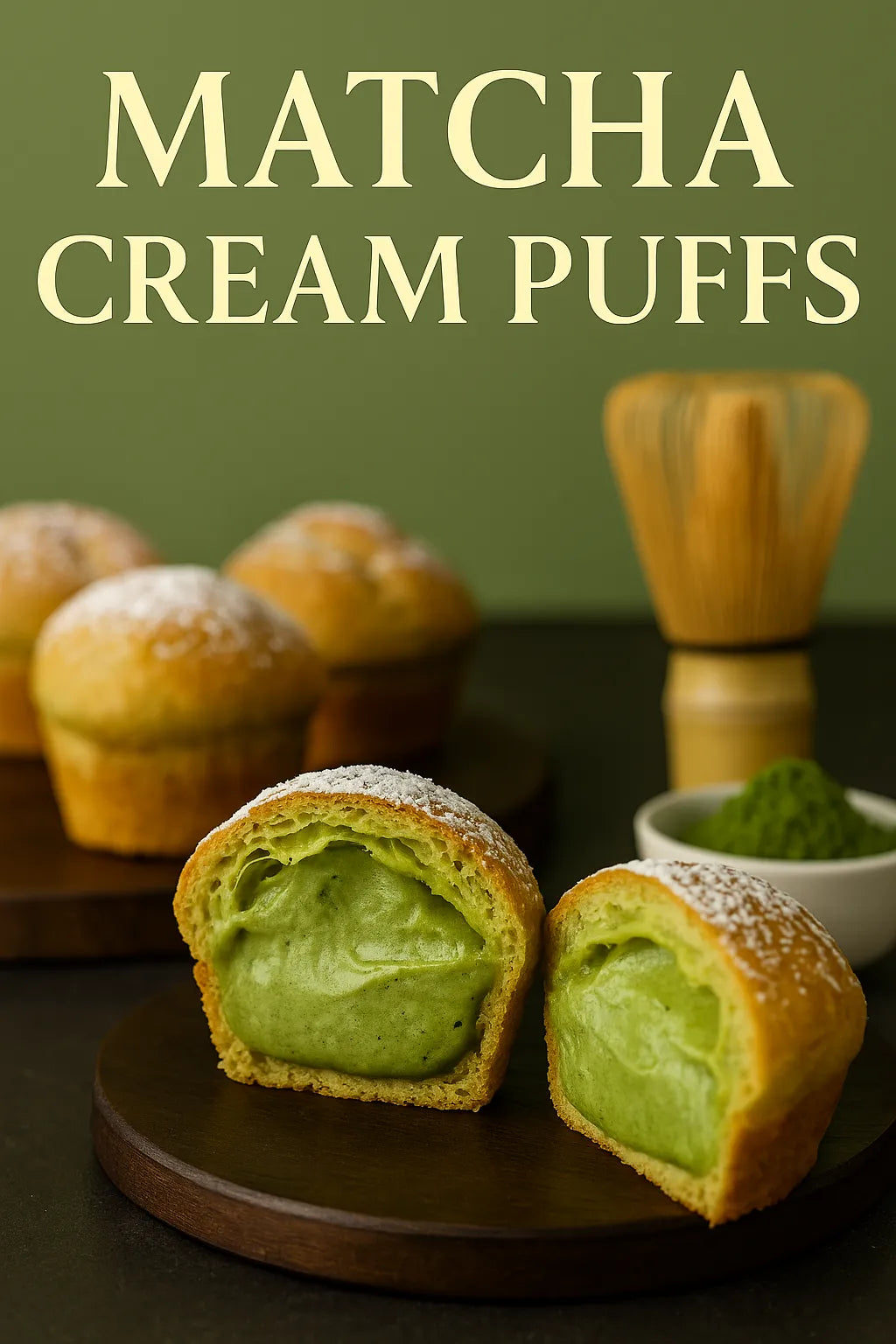 Matcha Cream Puffs Recipe – Crisp Shell, Creamy Matcha Filling