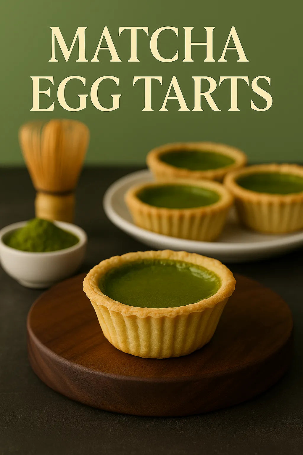 Matcha Egg Tart Recipe – Flaky Crust, Creamy Matcha Custard