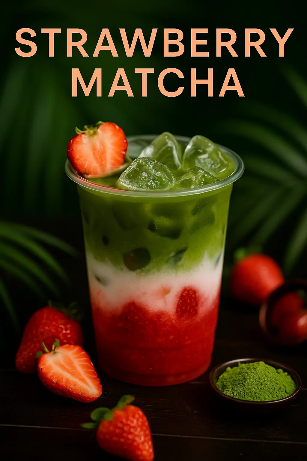 Strawberry Matcha Latte Recipe | Sweet, Creamy & Refreshing