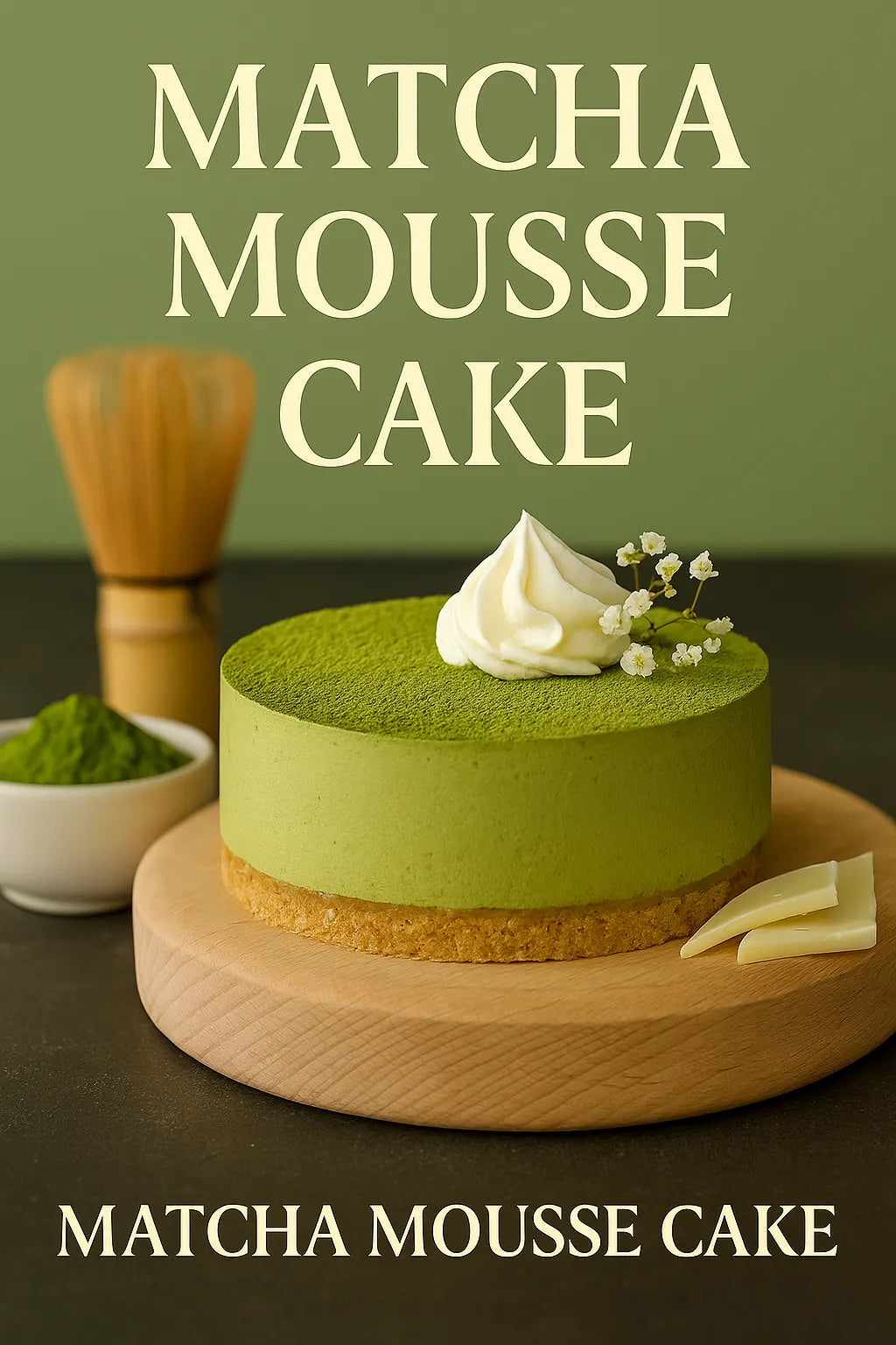 Matcha Mousse Cake Recipe – Light, Lush & Zen-Inspired